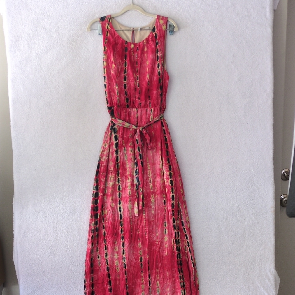 Ces‎ Femme Women's Boho Sleeveless Hippie Maxi Dress Size L
